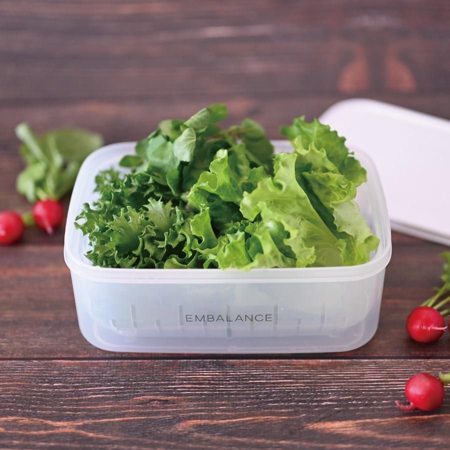 エンバランス レクタングルコンテナXL2100ml（ザル付き） - 【公式
