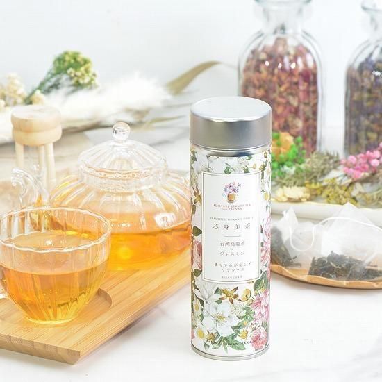 芯身美茶 -心安らぎリラックスTEA-【台湾烏龍茶×ジャスミン】缶(10