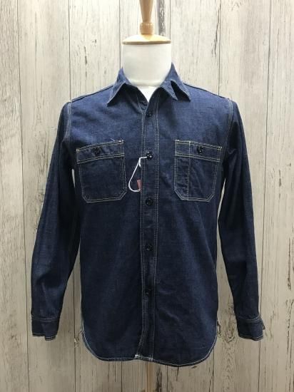 リアルマッコイズ MS18101 長袖デニム ワークシャツ 8HU DENIM