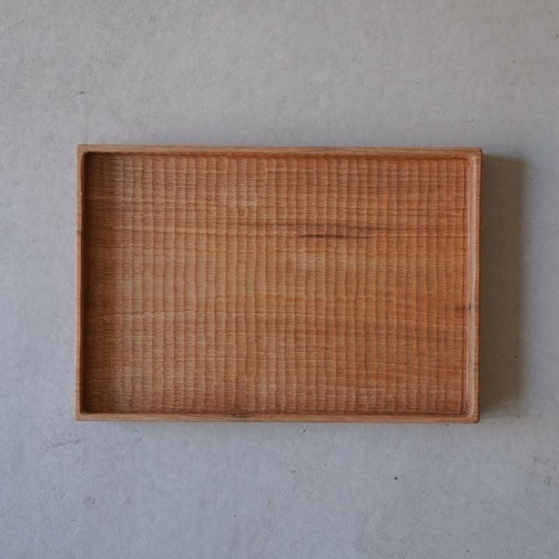 堀宏治 / くるみ四角盆（30cm） - RHINES