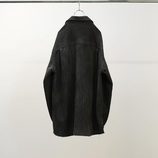 ANCELLM MELANGE WOOL OVER WORK SHIRT 2色展開 - Maiden Voyage