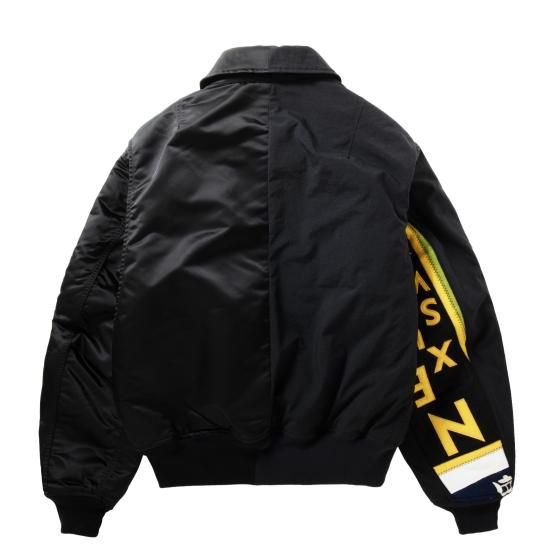 NEXUSVII/ネクサスセブン】JUMBLED FLIGHT JKT(BLACK) - 「PLACE