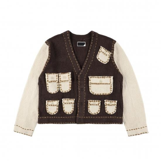 PHINGERIN/フィンガリン】PG1 POCKET CARDIGAN(BEIGE) - 「PLACE