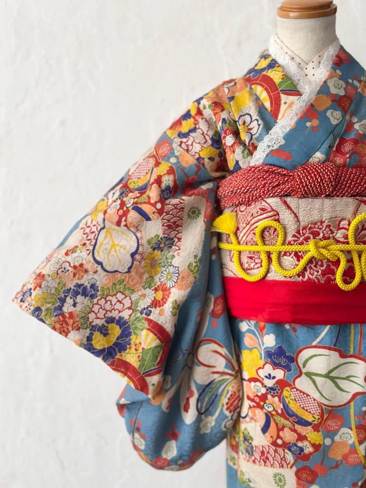 7歳〉アンティーク着物 7-a - 西尾市の七五三撮影｜アンティーク着物