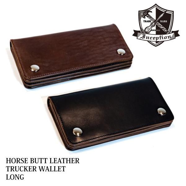 インセプション IPW-07 HORSE BUTT LEATHER TRUCKER WALLET LONG