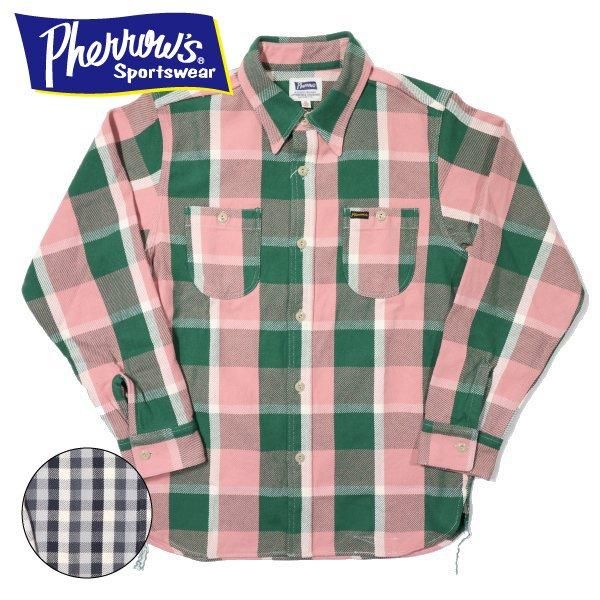 フェローズ 24W-720WS-C ヘビーウェイト ネルシャツ チェック ワーク