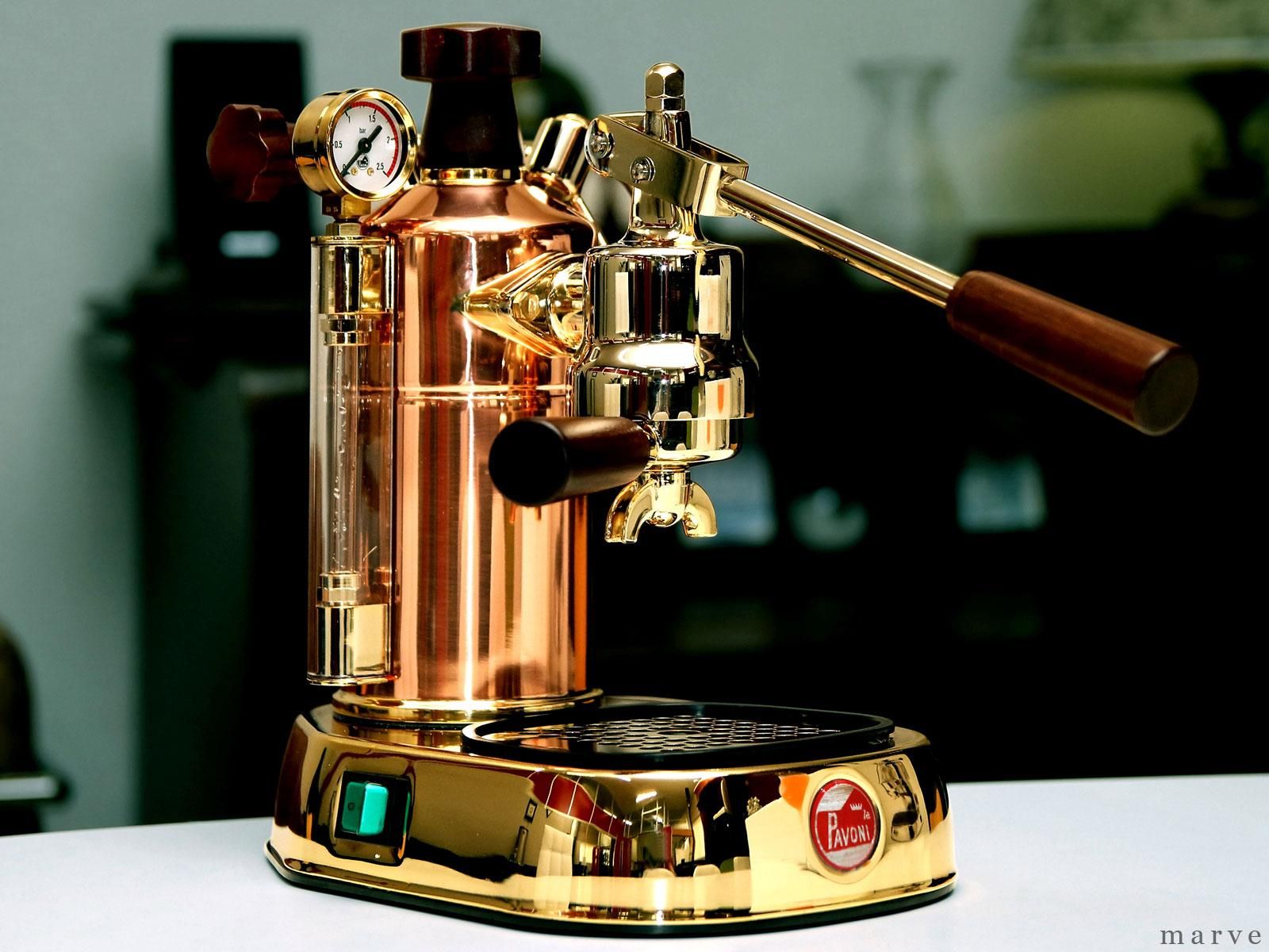 la Pavoni ラ・パボーニ ”PROFESSIONAL” PRG 銅＆24金ボディ - mp