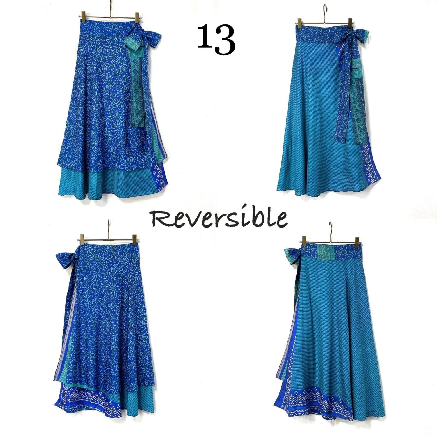 インドサリー巻きスカート no.11～16＜一点モノ＞ - インド