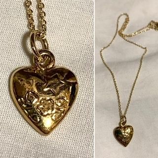 60s ハート ペンダント ペンダントトップ アクセサリー ネックレス