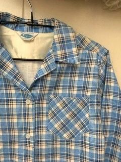 50s 紙タグつき デッドストック プリントネル プリントネルシャツ