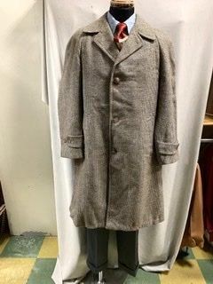 ほぼデッドストック 40s ハリスツイード コート チェスターコート