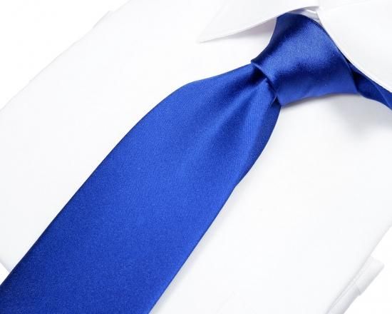 瑠璃色 ロイヤルブルー 『雅』33匁シルクサテン無地ネクタイ 219