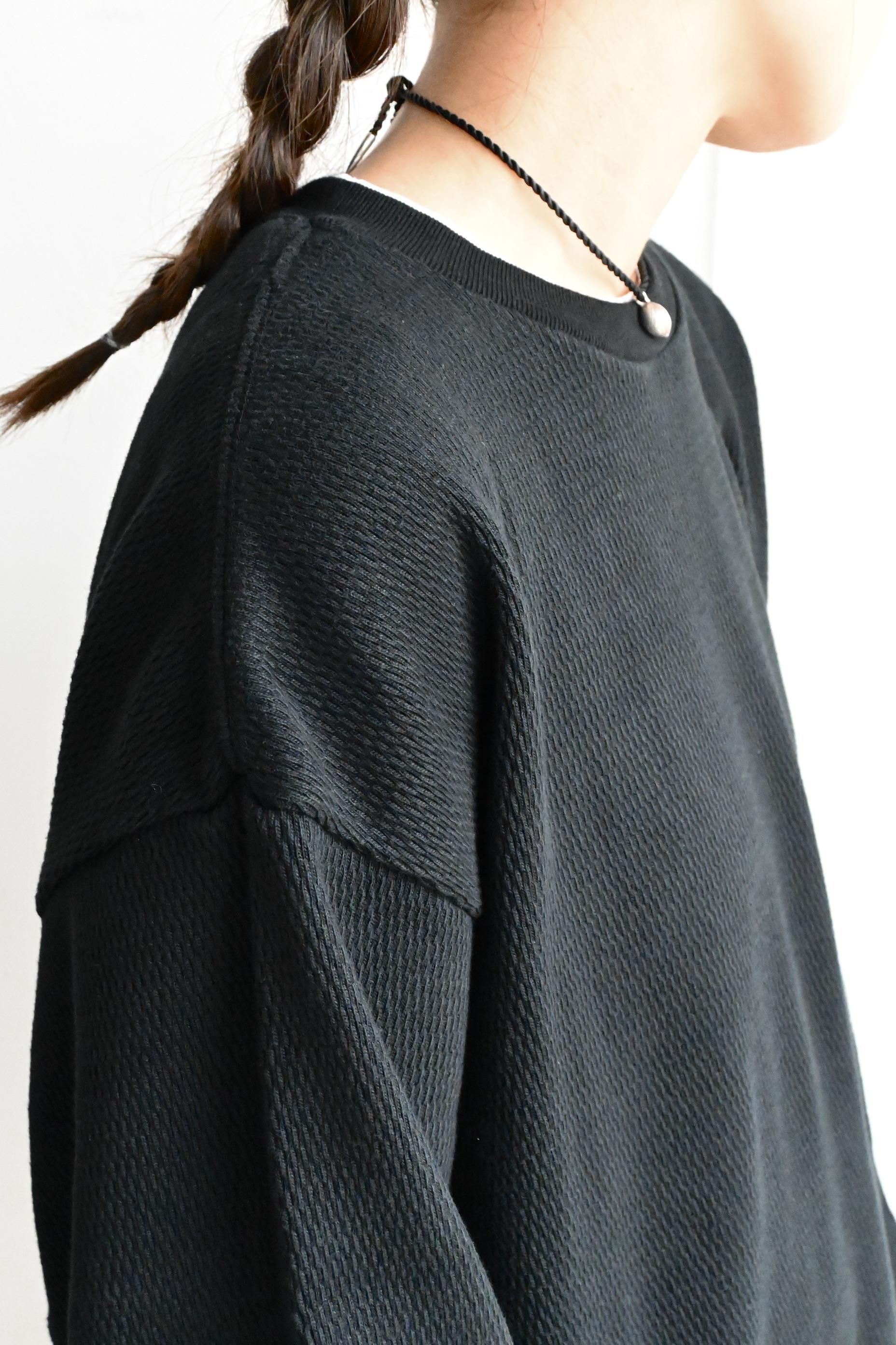 POLYPLOID / Oversize Long Sleeve C - Black - HEIRLOOM