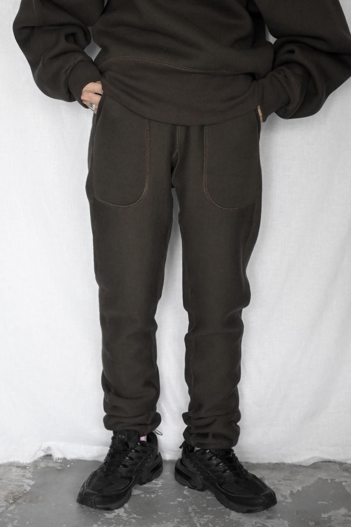 jonnlynx | cotton wool urake pants / brown - HEIRLOOM