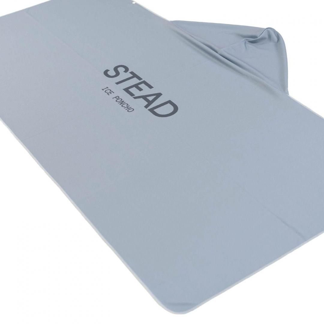 冷感アイスポンチョ（グレー/グレーロゴA） - STEAD-テクノロジーで