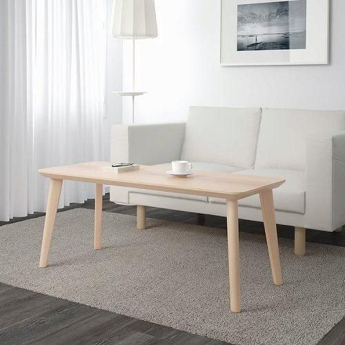 IKEA イケア コーヒーテーブル アッシュ材突き板 118x50cm big10353063