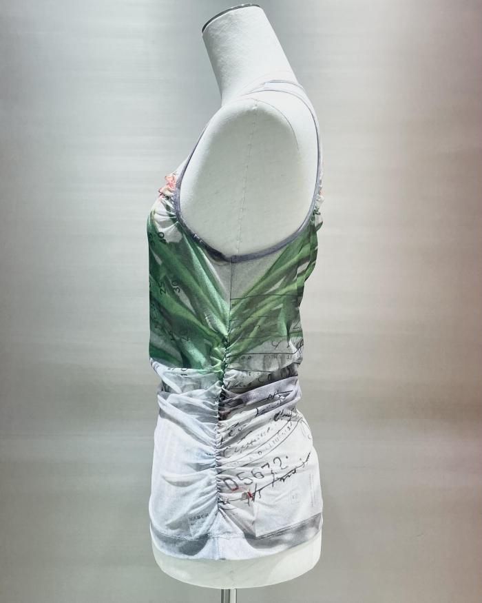 MAISON SPECIAL（メゾンスペシャル）/チューリップギャザーメッシュ