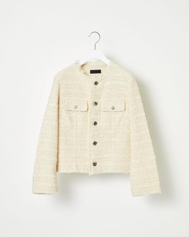 BASIC TWEED JACKET - Yonetomi STORE ONLINE｜ヨネトミストアオンライン