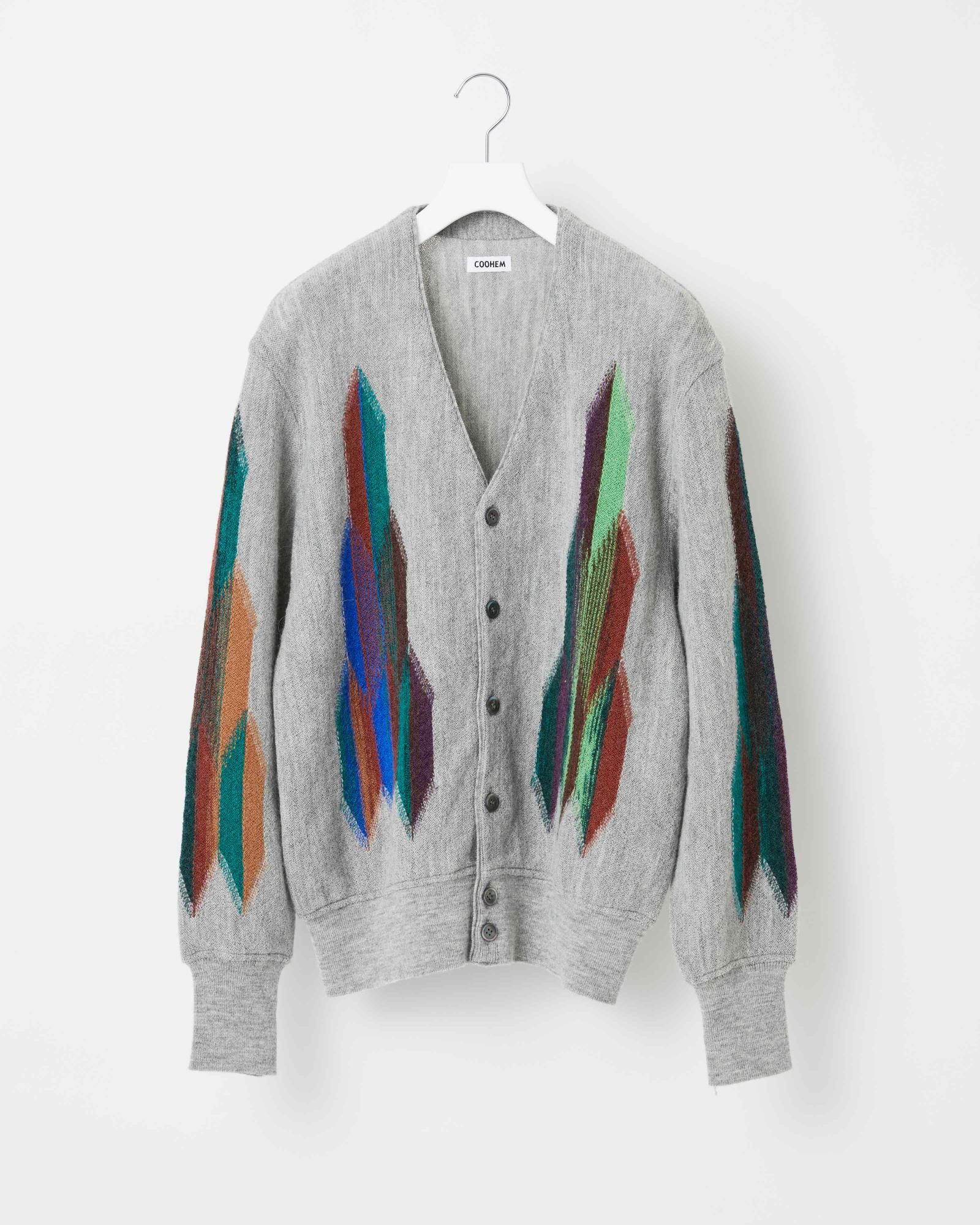 WOOL ALPACA INTERSIA KNIT CARDIGAN - Yonetomi STORE ONLINE｜ヨネ