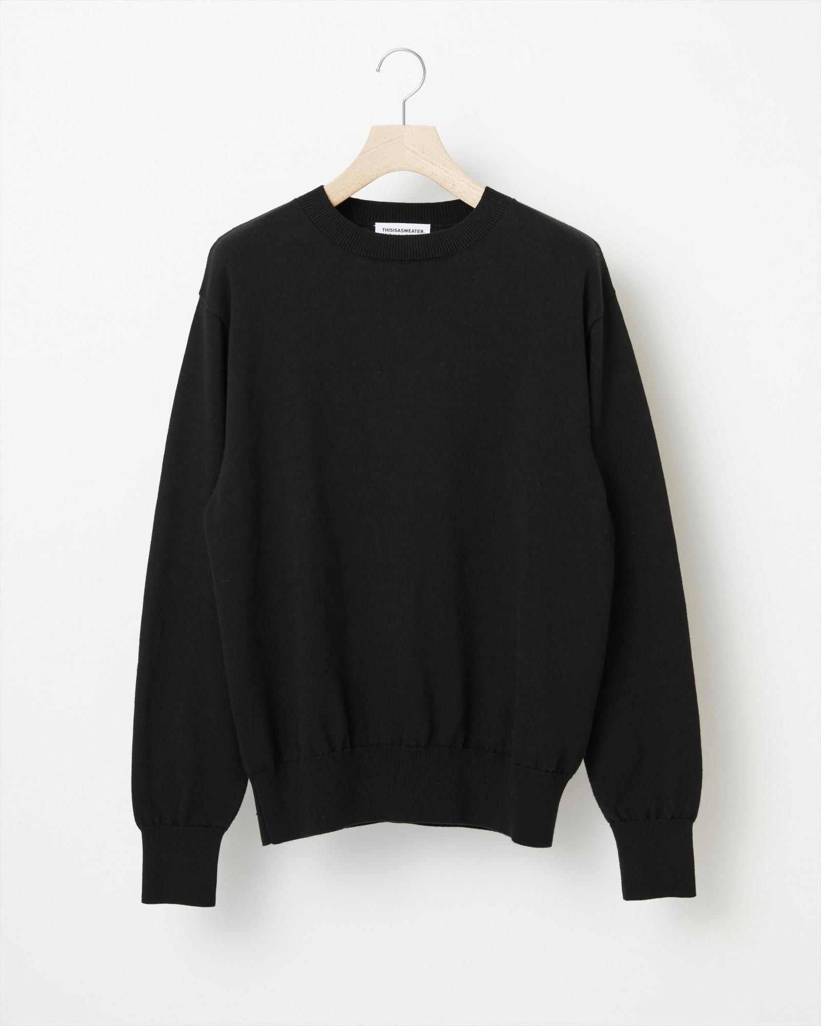 A3: A SWEATER IS FOR EVERYDAY. Pullover - BLACK - Yonetomi STORE