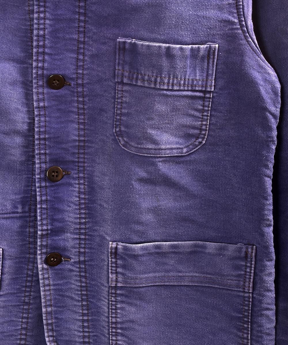 Vintage EURO Moleskin Work Jacket French Blue |ヴィンテージ ユーロ