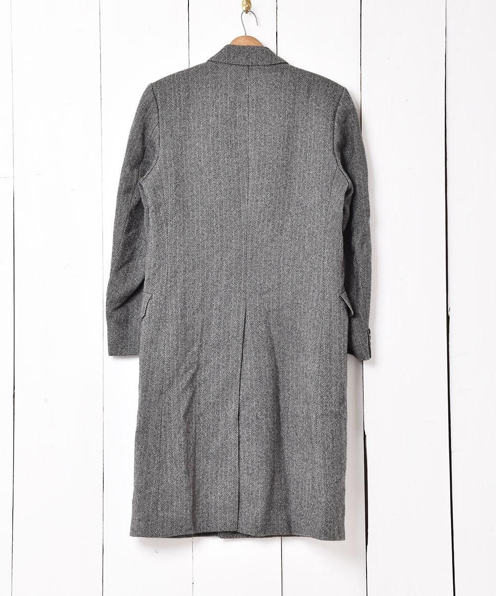 イングランド製 ヘリンボーン ダブルチェスターコート - 古着屋
