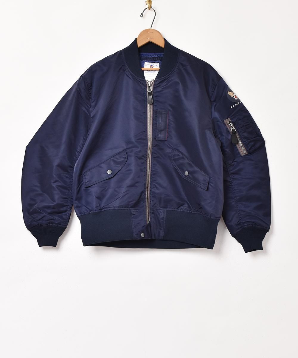 3色展開】「Backers」L-2 タイプ フライトジャケット ネイビー - 古着