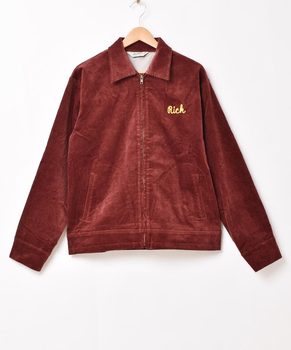 2色展開】「Backers」インディアン コーデュロイジャケット ワイン