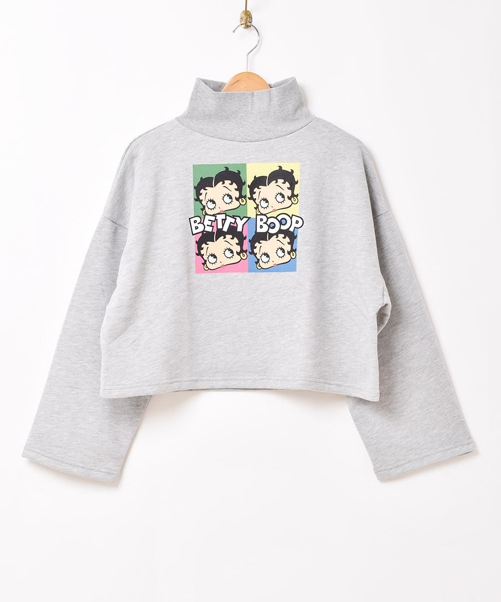 2色展開】「Meridian」「Betty Boop」 クロップド ハイネック