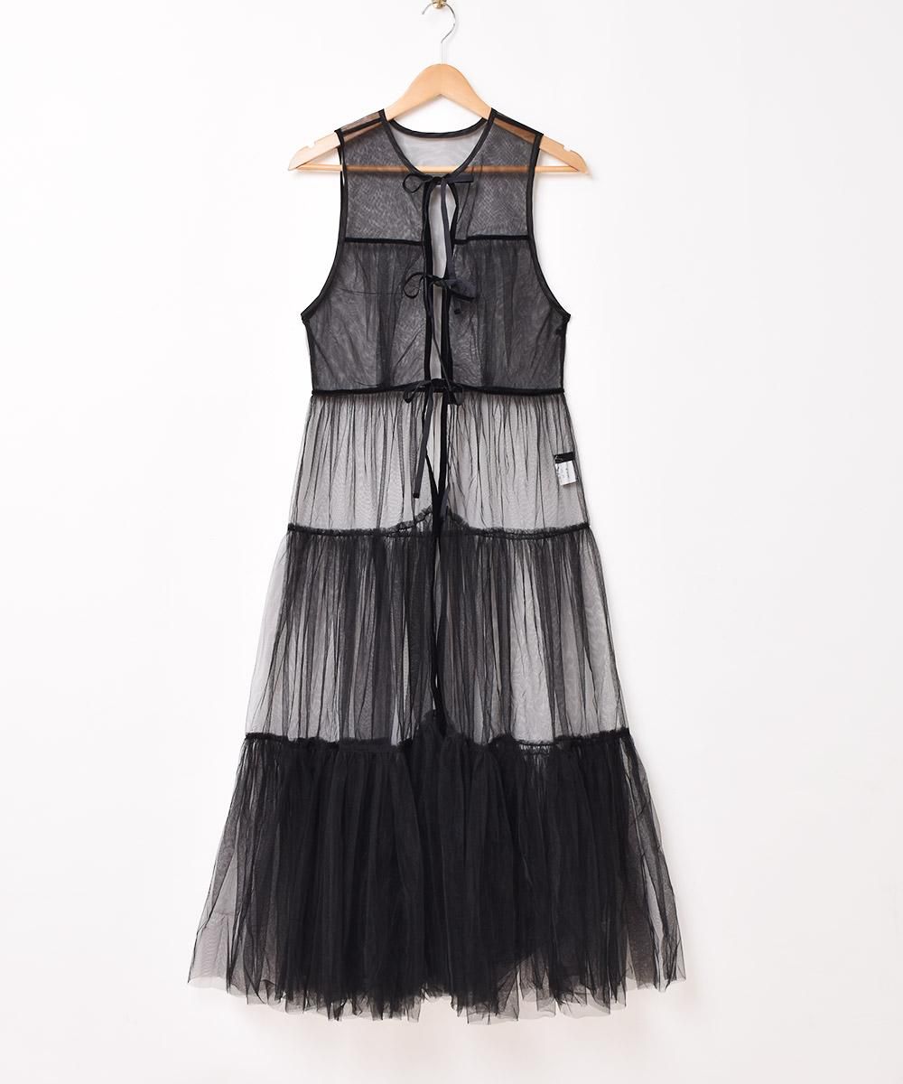 5色展開】「Meridian」チュール フロントオープン ノースリーブ