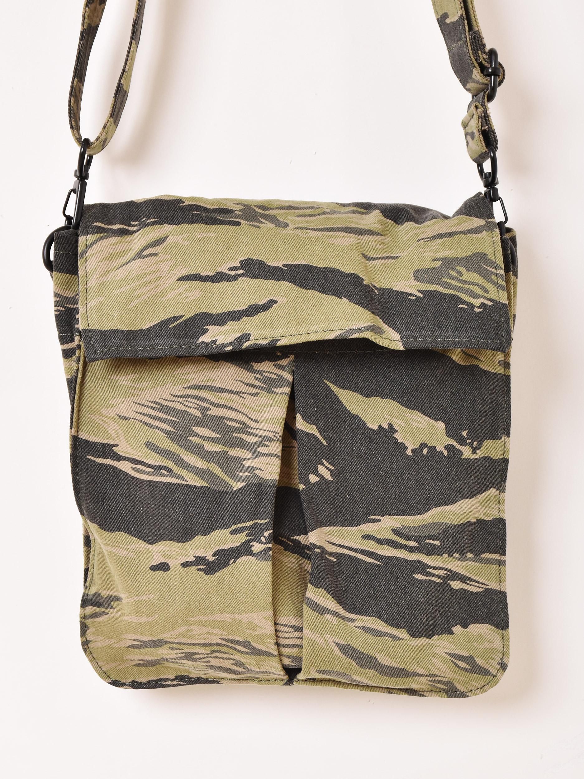2色展開】カモフラージュ柄 ミニショルダーバッグ オリーブ - 古着屋