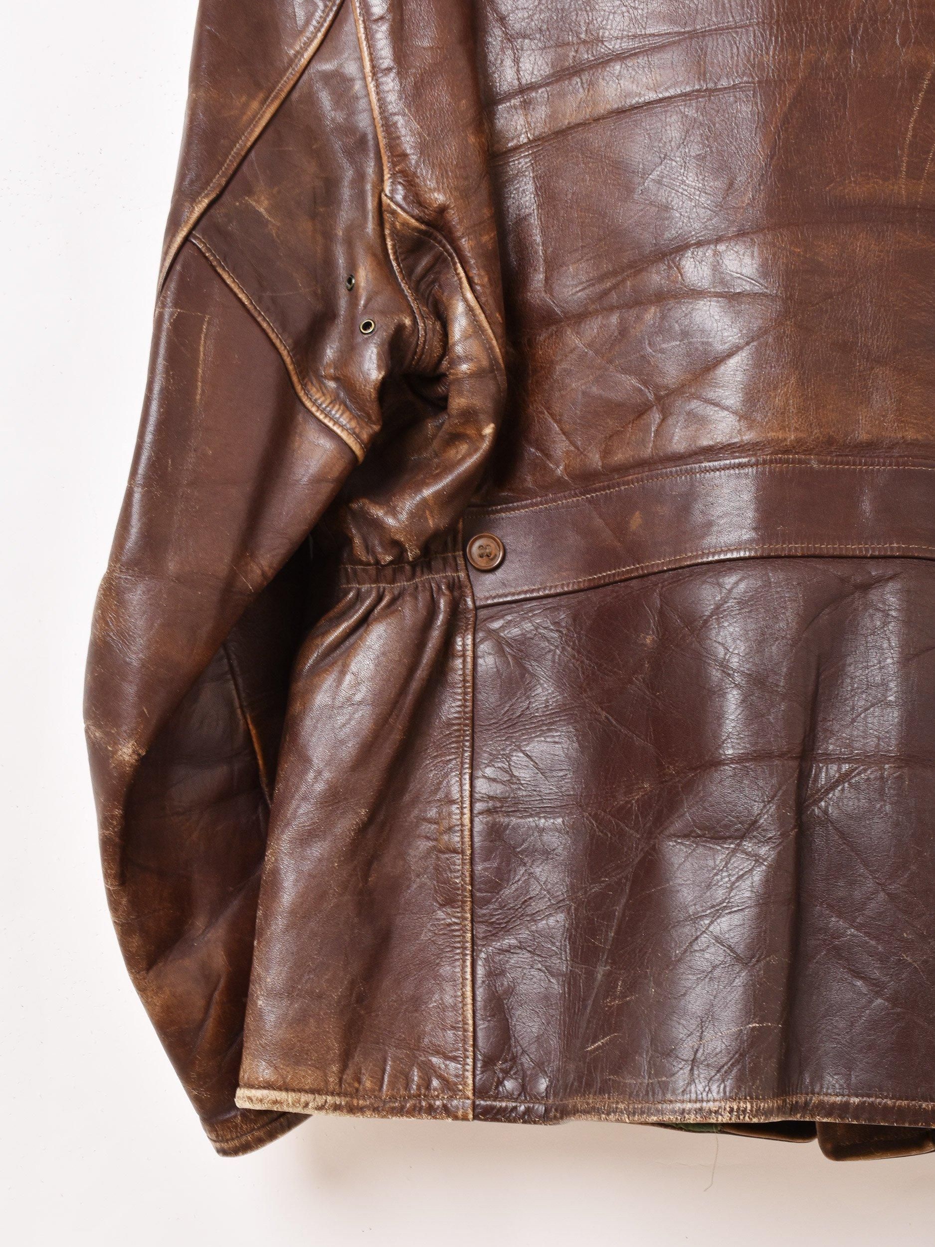 40's〜50's Leather Jacket | WIND WARD - 古着屋グレープフルーツ