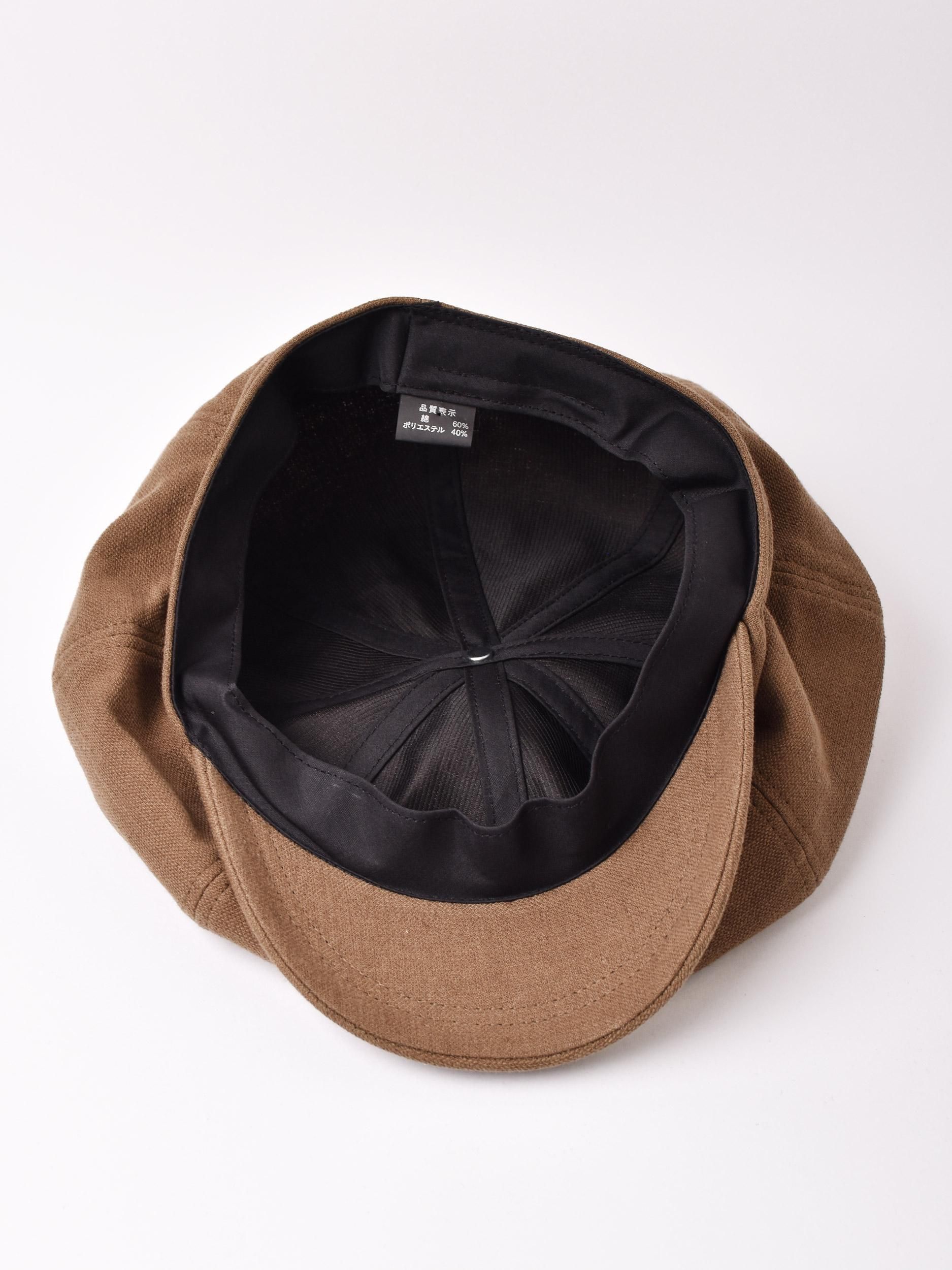 2色展開】8パネル キャスケット ブラウン - 古着屋グレープフルーツ