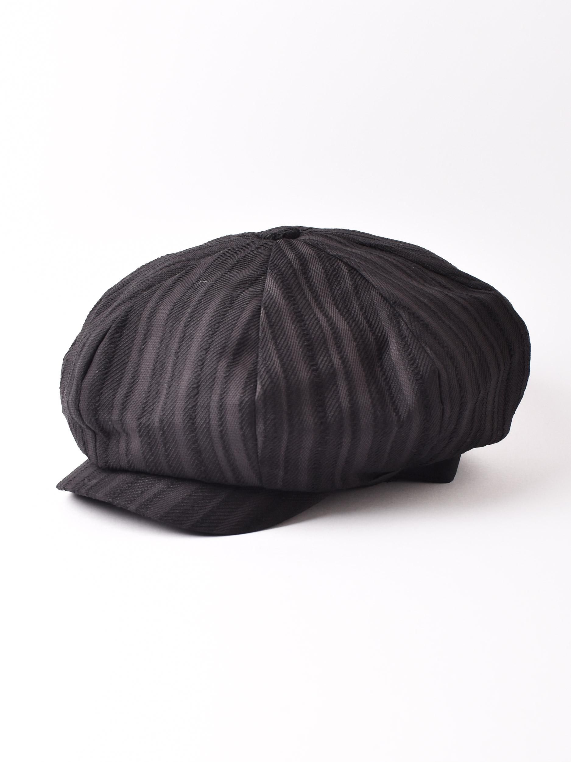 2色展開】ストライプ柄 キャスケット ブラック - 古着屋