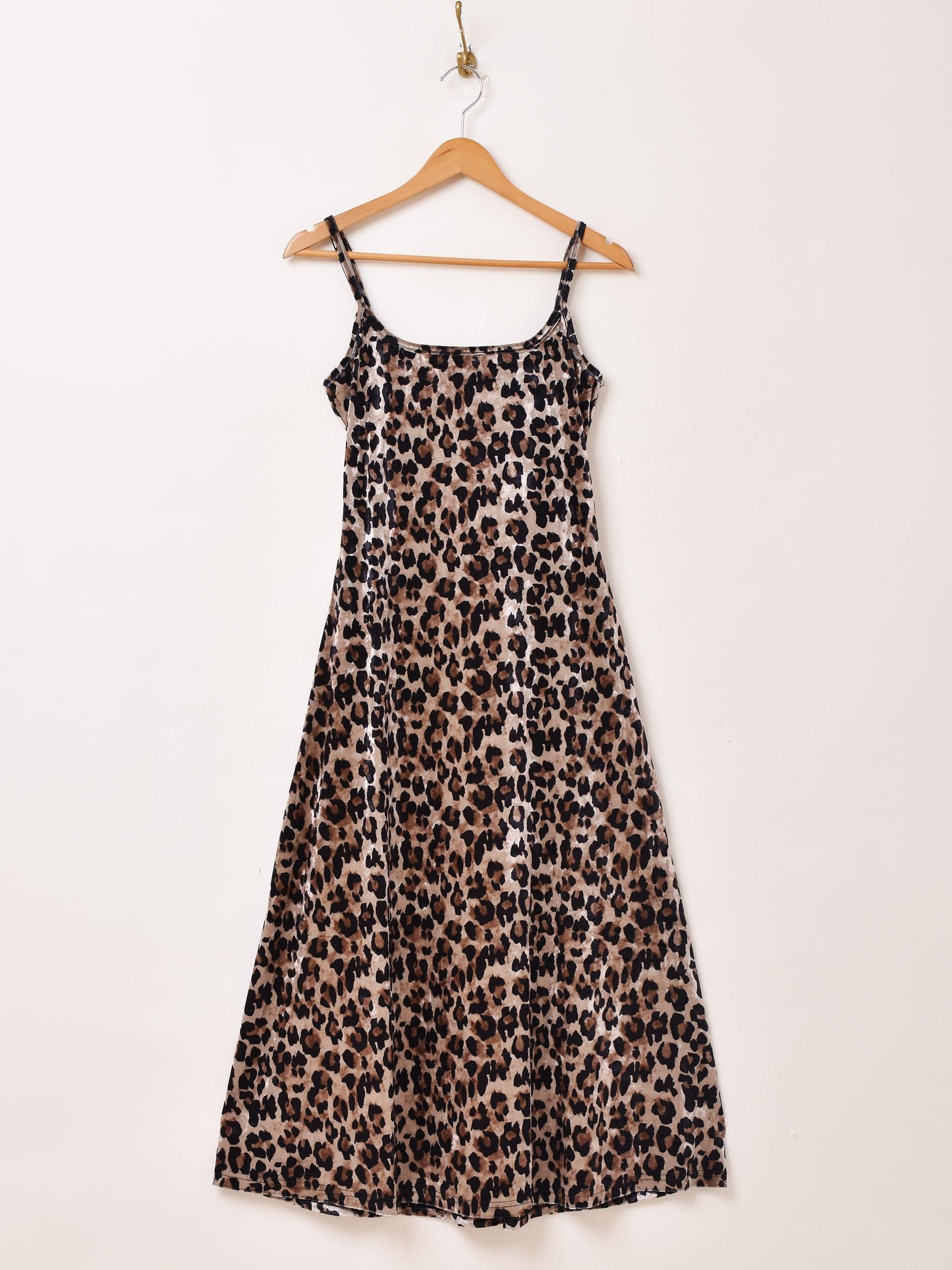 Meridian｜レオパード柄キャミワンピ - 古着屋グレープフルーツ ムーン