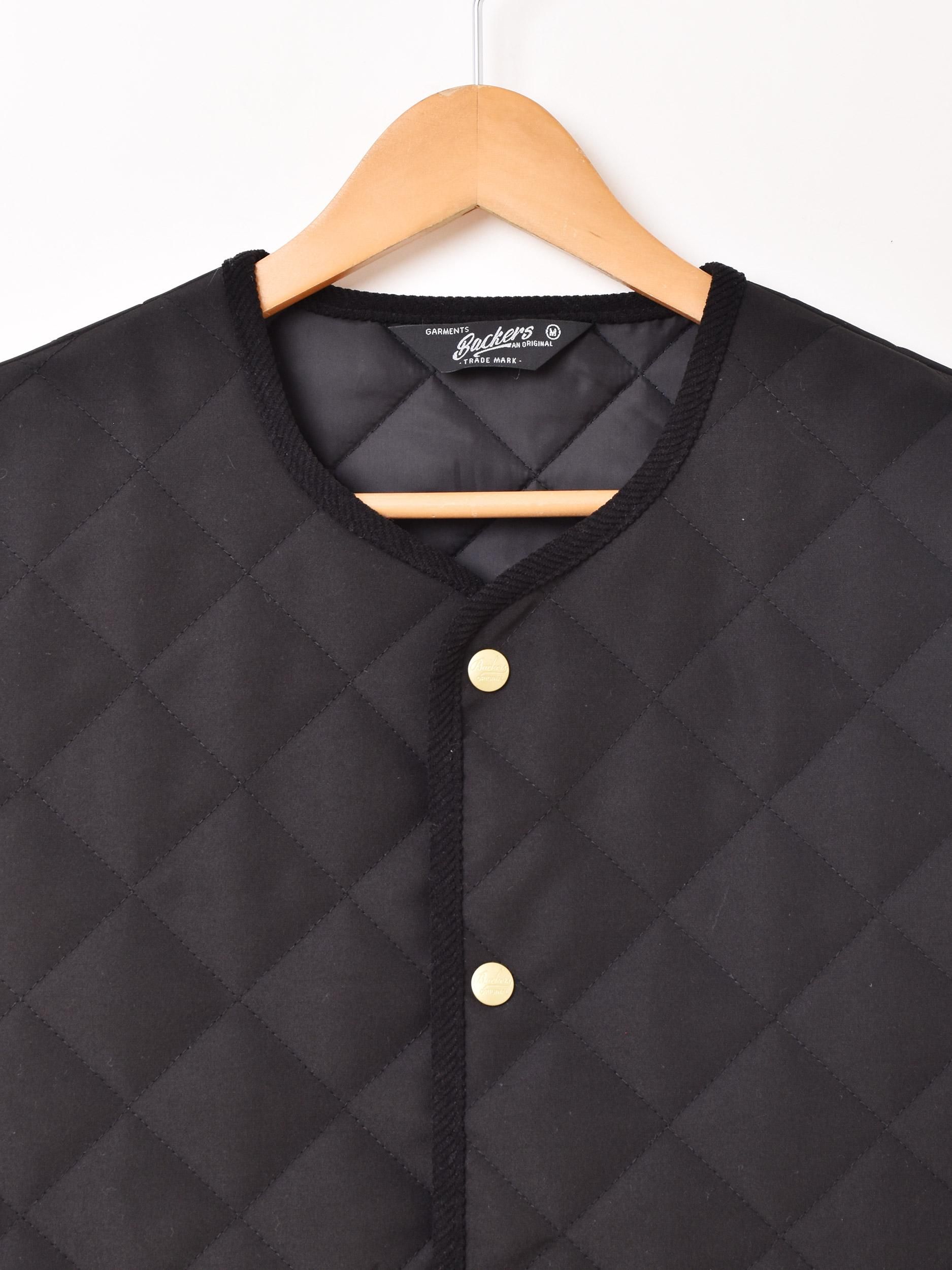 キルティングベスト | ブラック - 古着屋グレープフルーツ ムーン