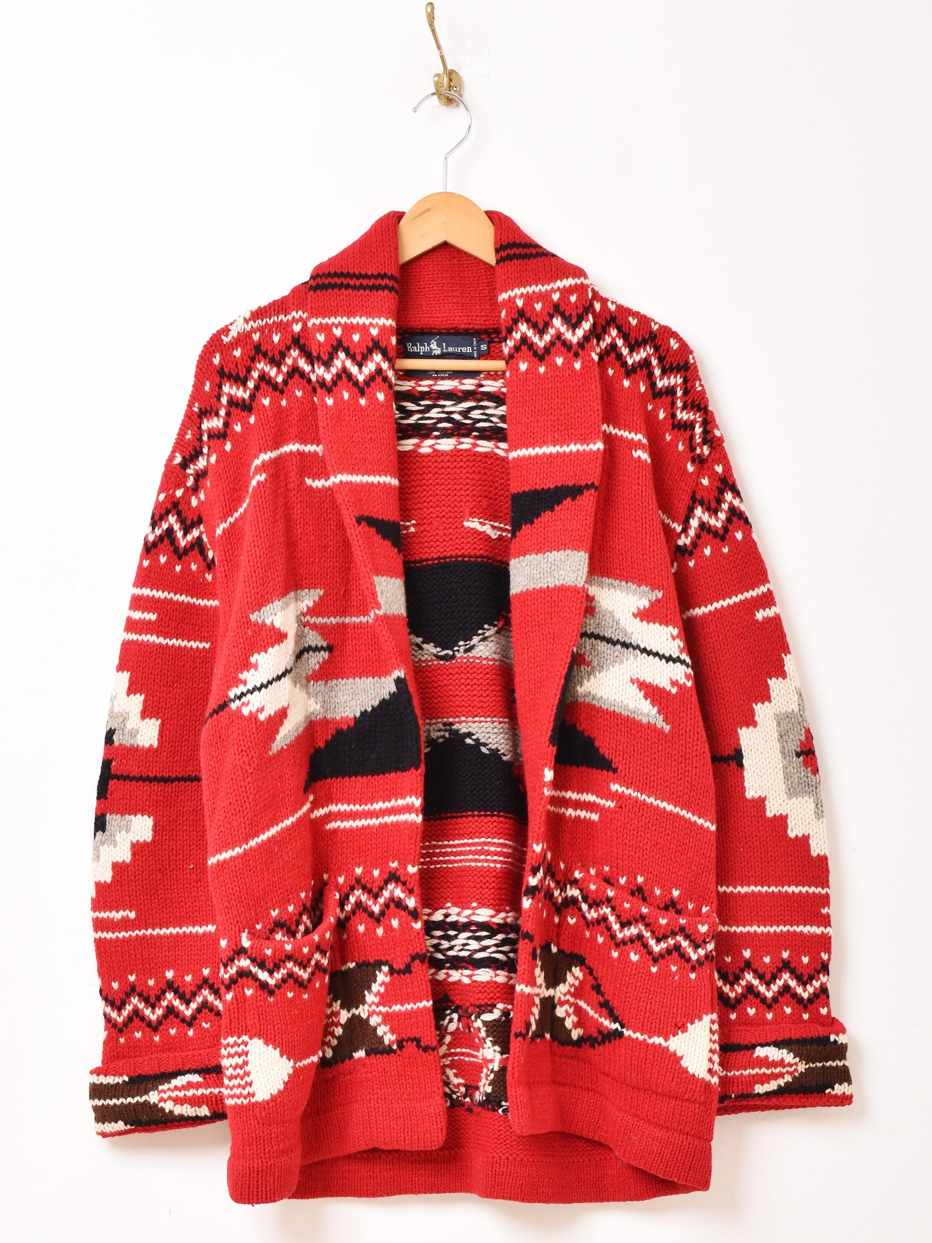 Ralph Lauren ショールカーディガン | ネイティブ柄 - 古着屋