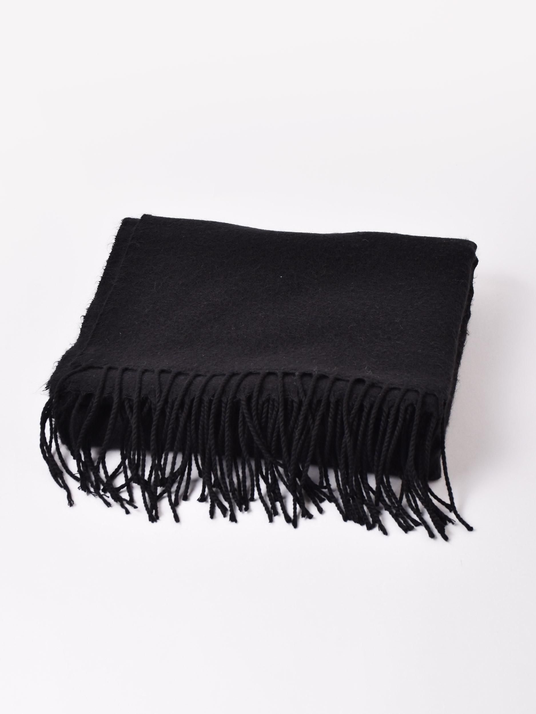 無地マフラー | ブラック | 4色展開 - 古着屋グレープフルーツ ムーン