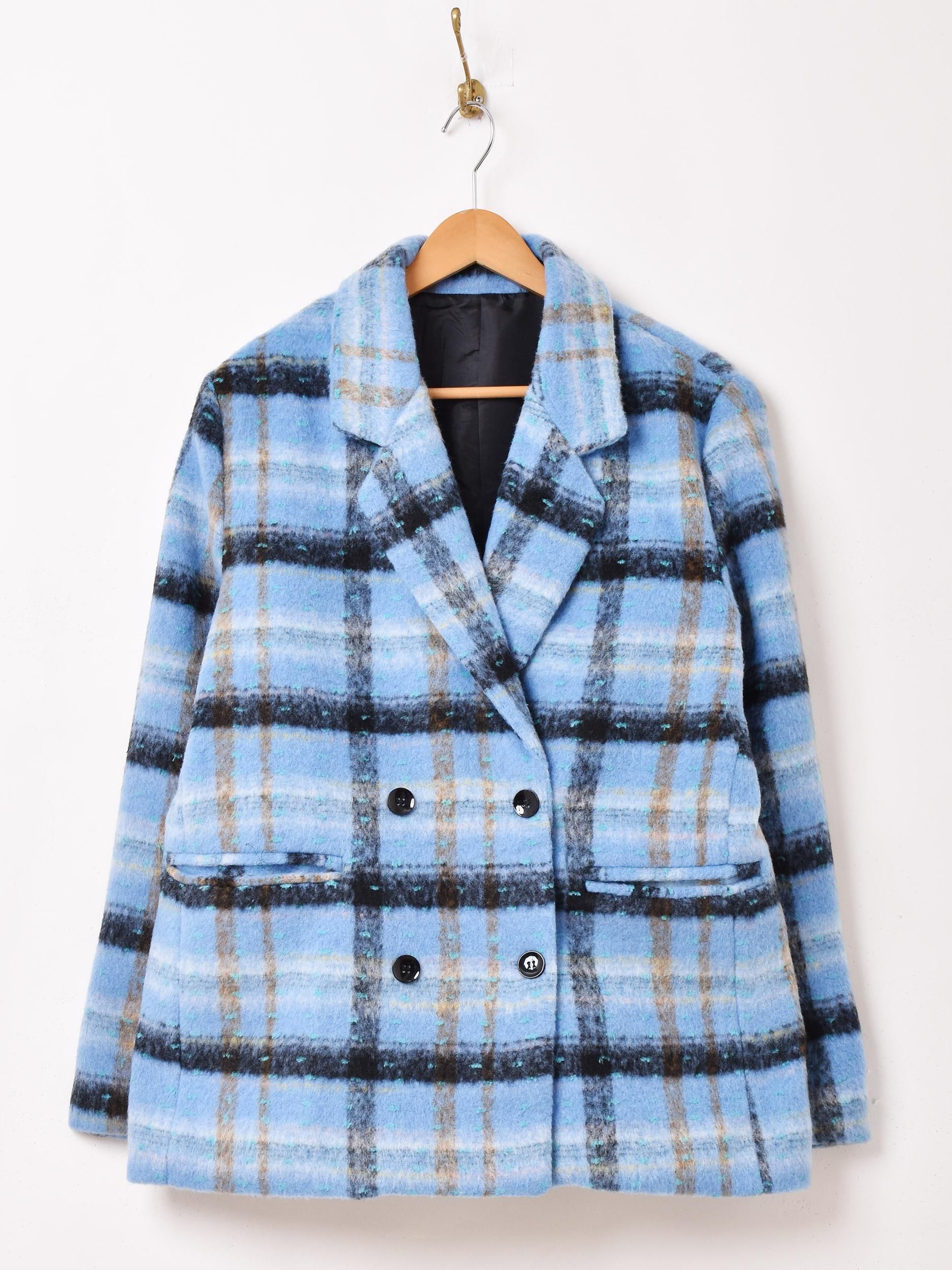 Meridian チェック柄コート | ショート丈 - 古着屋グレープフルーツ