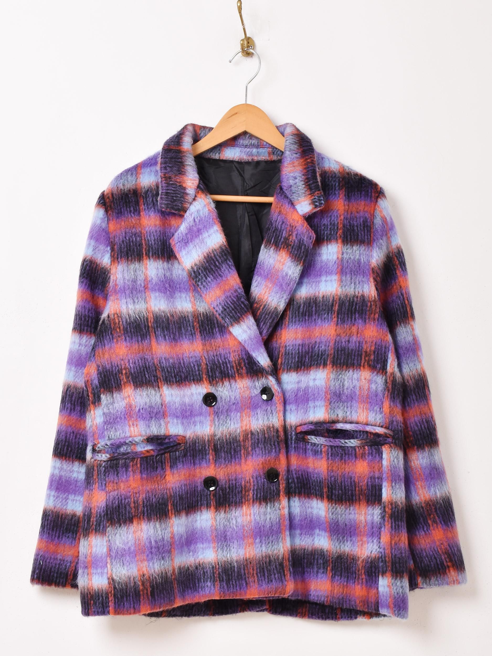 Meridian チェック柄コート | ショート丈 - 古着屋グレープフルーツ