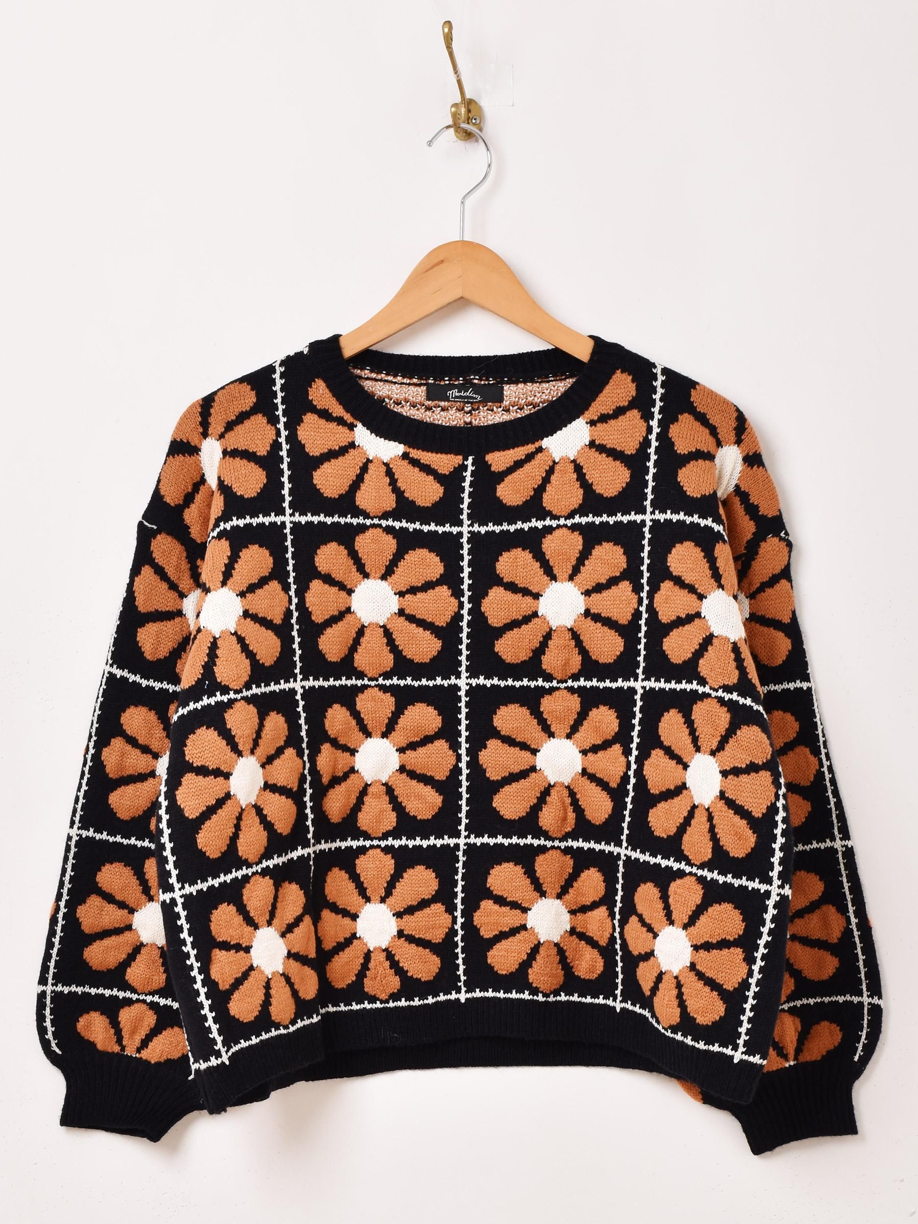 花柄セーター｜Meridian - 古着屋グレープフルーツ ムーン