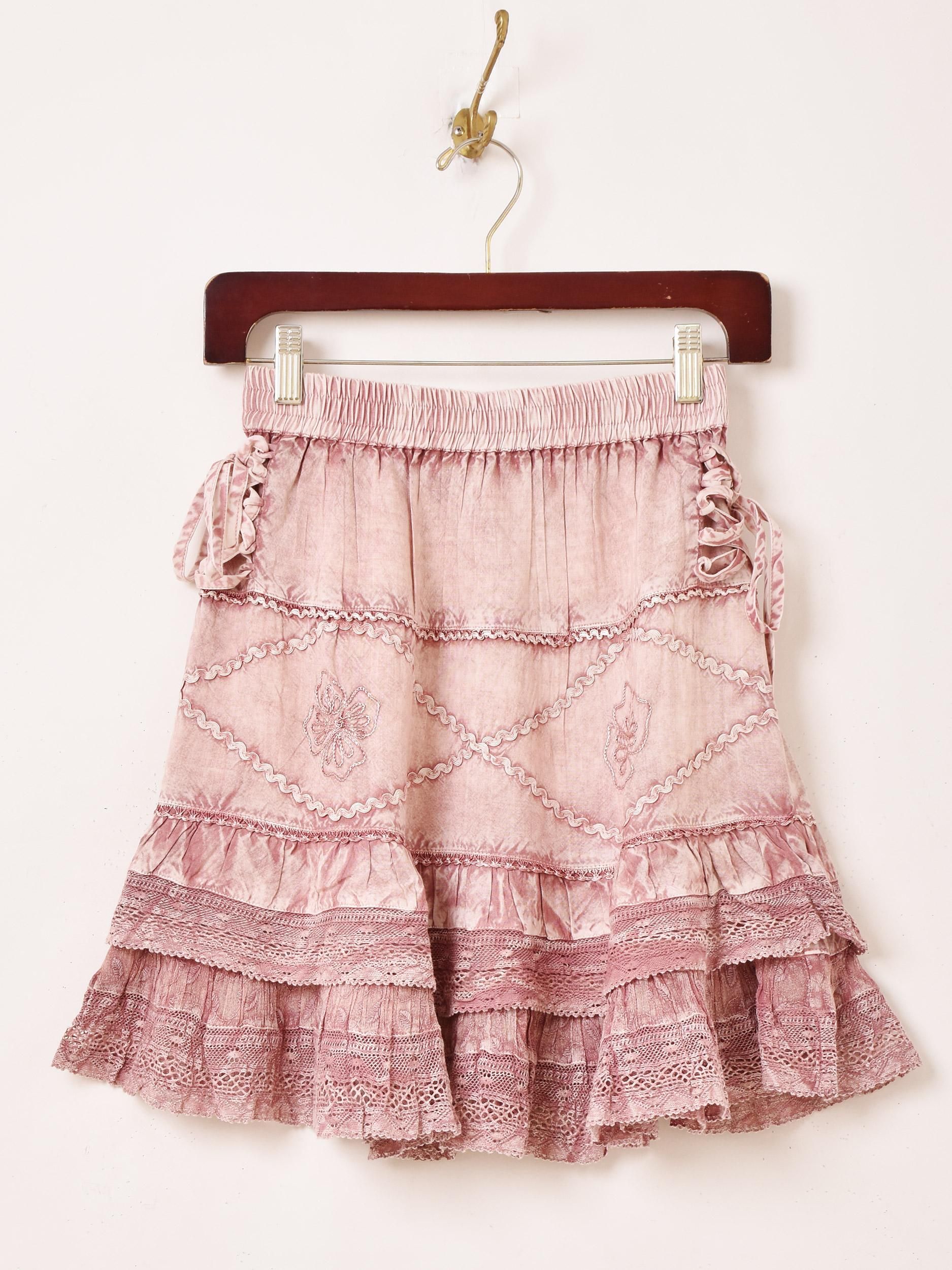 エスニック刺繍スカート | Emerald Motel - 古着屋グレープフルーツ