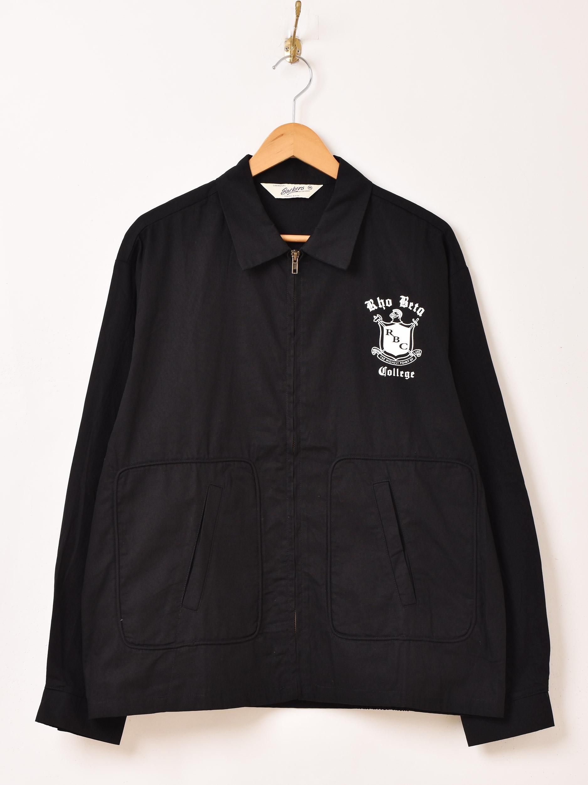 2色展開】「Backers」コットン ドリズラージャケット「RBC」ブラック