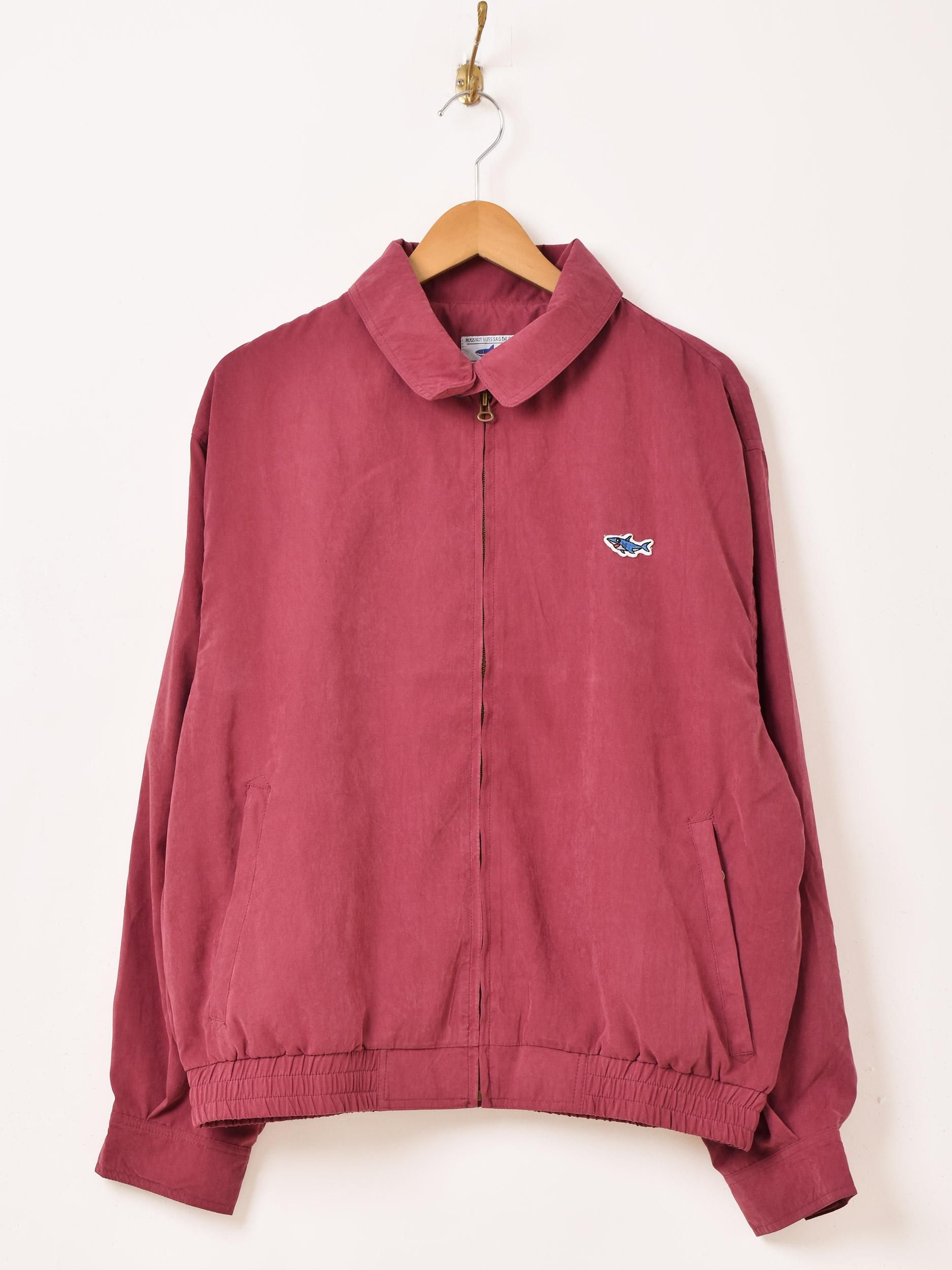 5色展開】「Backers」ワンポイント シャーク ピーチスキンジャケット