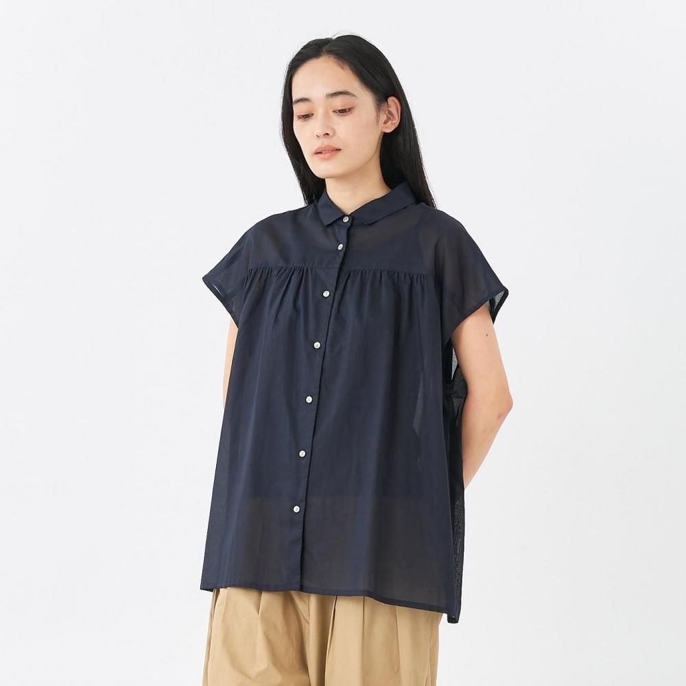 スイスコットンバックギャザーブラウス | 上質な素材 - STAMPS ONLINE