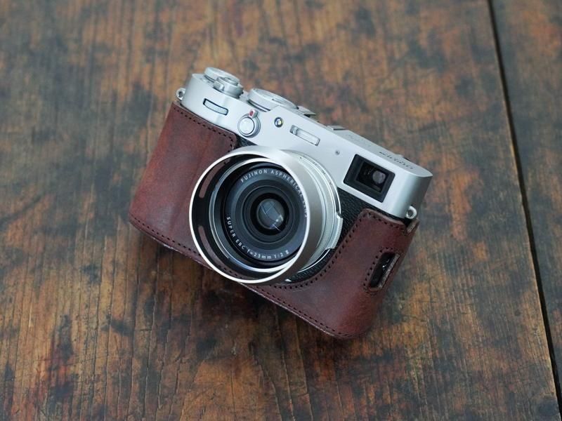 FUJIFILM X100V用本革ボディスーツ/レザーケース