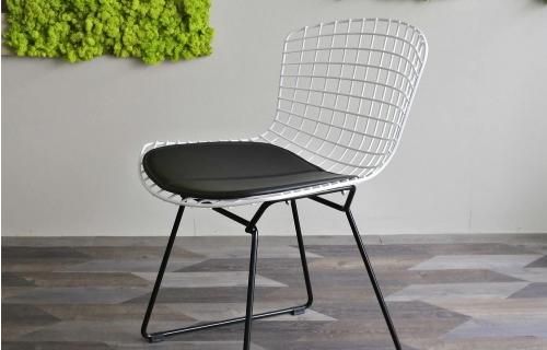 ハリー・ベルトイア | ワイヤーチェア(コンビ)/ホワイト＆ブラック