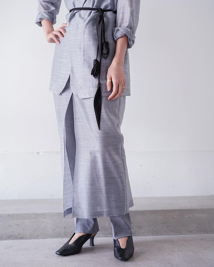 Mame Kurogouchi Floral Motif Silk Belt - Altamira