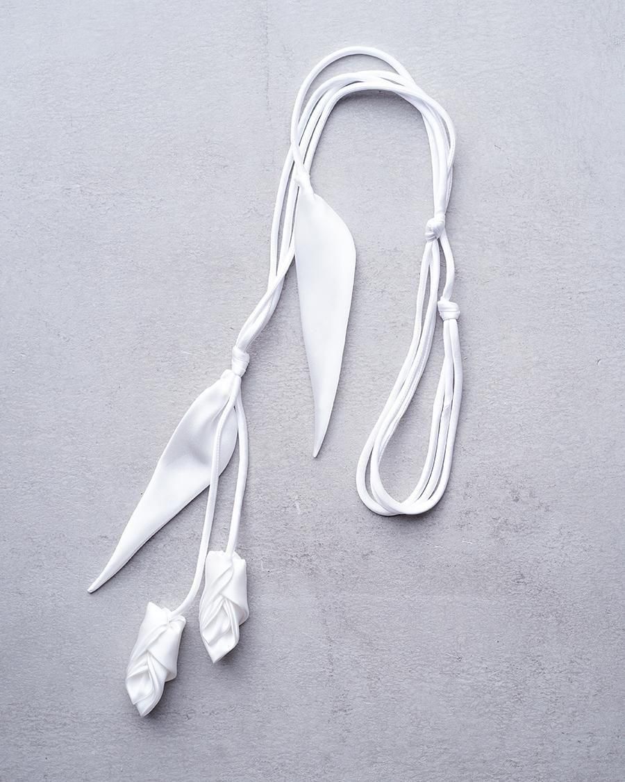 Mame Kurogouchi Floral Motif Silk Belt - Altamira