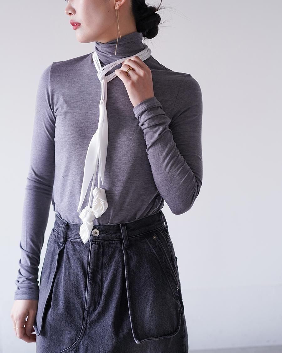 Mame Kurogouchi Floral Motif Silk Belt - Altamira